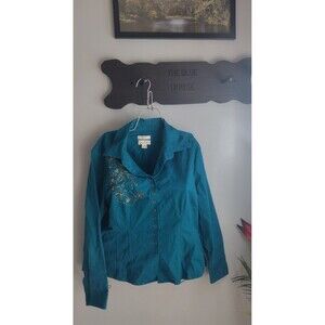 Christopher and Banks Stretch  Blazer  Shirt Sz M